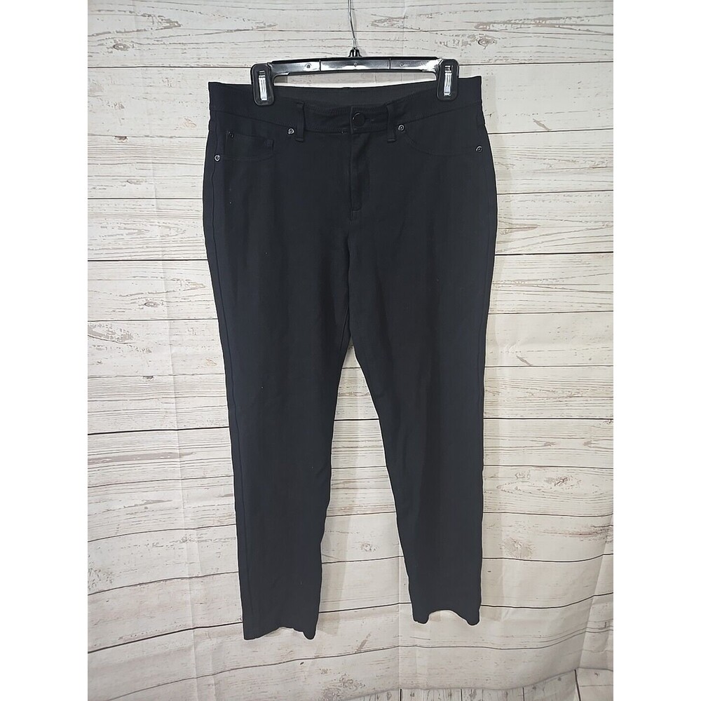 Chico's Women's Size 0.5 (S/6) Short  Black Stretch‎ Dress Pants Elastic Waist
